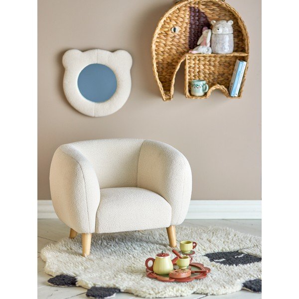 Fehér buklé gyerek fotel Cade – Bloomingville Mini-image-3