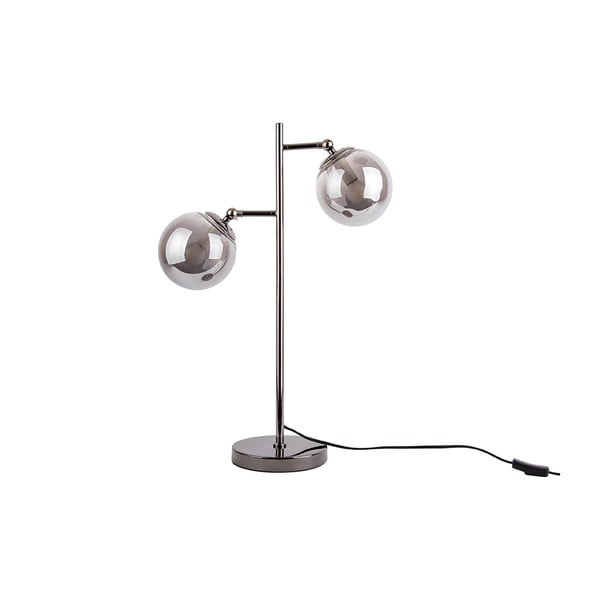 Shimmer ezüstszínű asztali lámpa, magasság 64 cm - Leitmotiv