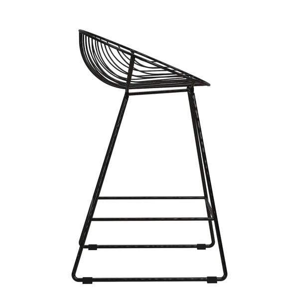 Fekete fém bárszék Ellis – CosmoLiving by Cosmopolitan-image-4