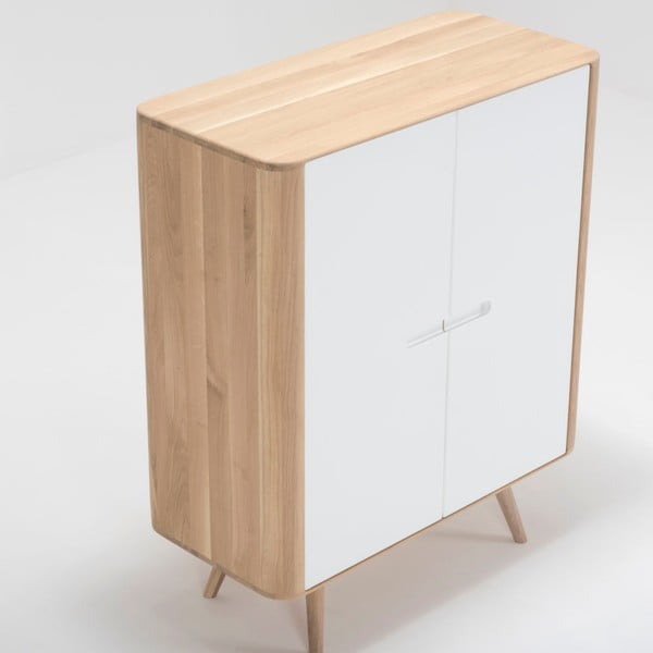 Ena tölgyfa szekrény, 90 x 110 cm - Gazzda-image-4