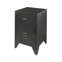 Fekete fém gyerek éjjeliszekrény BRONXX – Vipack