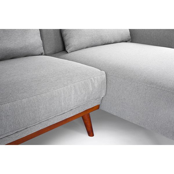 Vera sötétszürke kinyitható, variálható sarokkanapé - Debut-image-1