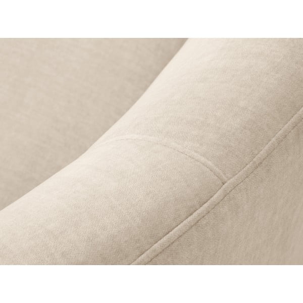 Debbie bézs bársony aszimmetrikus kanapé, jobb oldali - Mazzini Sofas-image-1