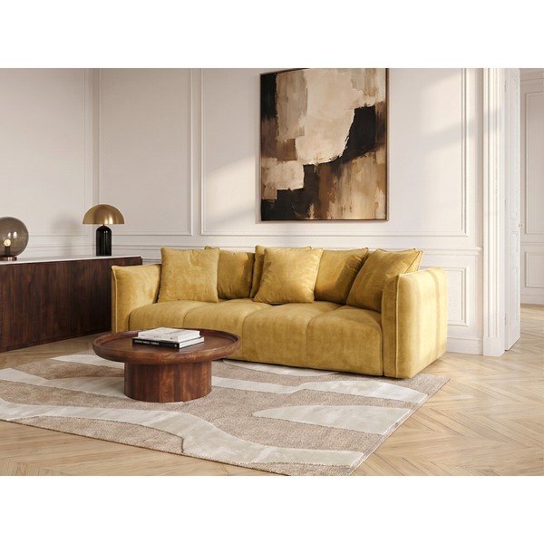 Sárga zsenília kanapé Harlem – Bobochic Paris-image-1