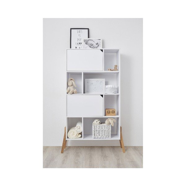 Lotta fehér tölgyfa könyvespolc - BELLAMY-image-2