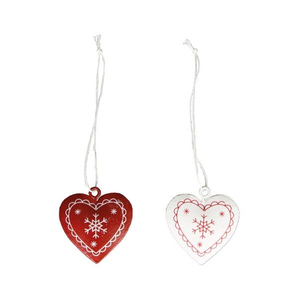 Hearts 6 db-os szív formájú függődísz - Sass & Belle