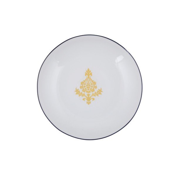 Ornaments 24 db-os fehér-sárga porcelán étkészlet - Kütahya Porselen-image-4