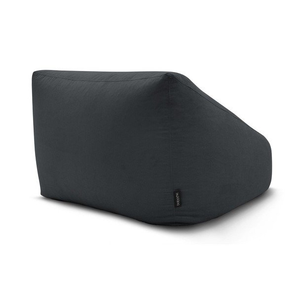 Sötétszürke kordbársony babzsákfotel Lilibet – Bobochic Paris-image-4