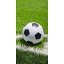 Zöld pamut gyerek fürdőlepedő 70x140 cm Football – Jerry Fabrics