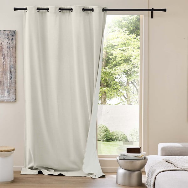 Bézs kordbársony termo függöny 140x260 cm Madison – douceur d'intérieur-image-1