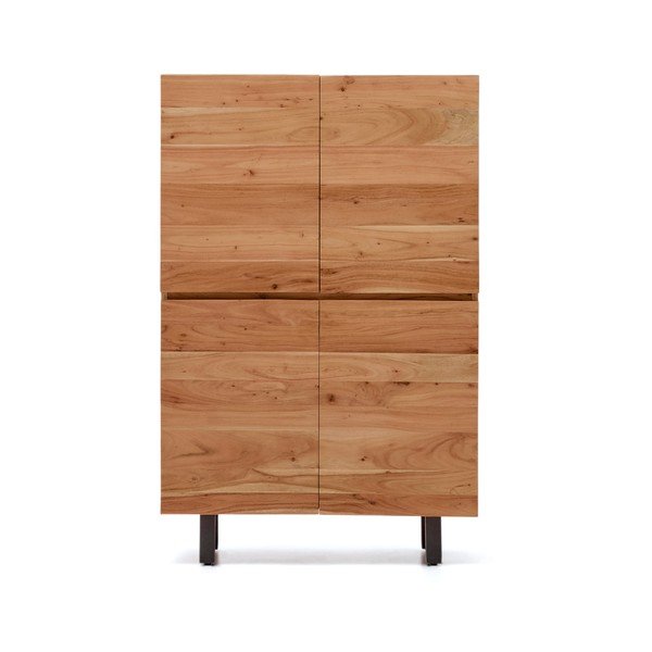 Natúr színű akácfa komód 100x155x40,5 cm Uxue – Kave Home