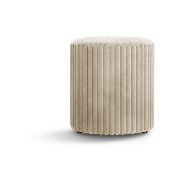 Bézs kordbársony puff Dia – Micadoni -image-1