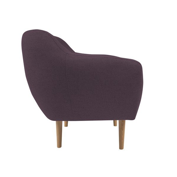 Sicile lila fotel világos lábakkal - Mazzini Sofas-image-1