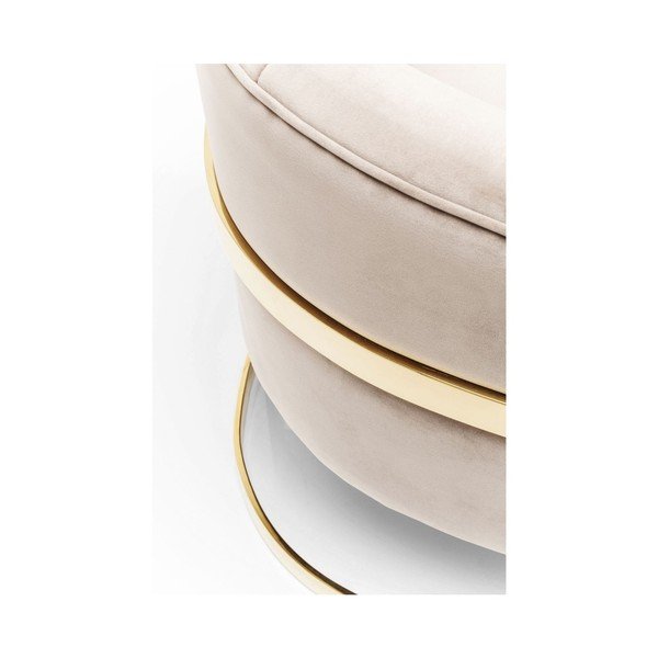 Pure Elegance bézs fotel, aranyszínű elemekkel - Kare Design-image-3