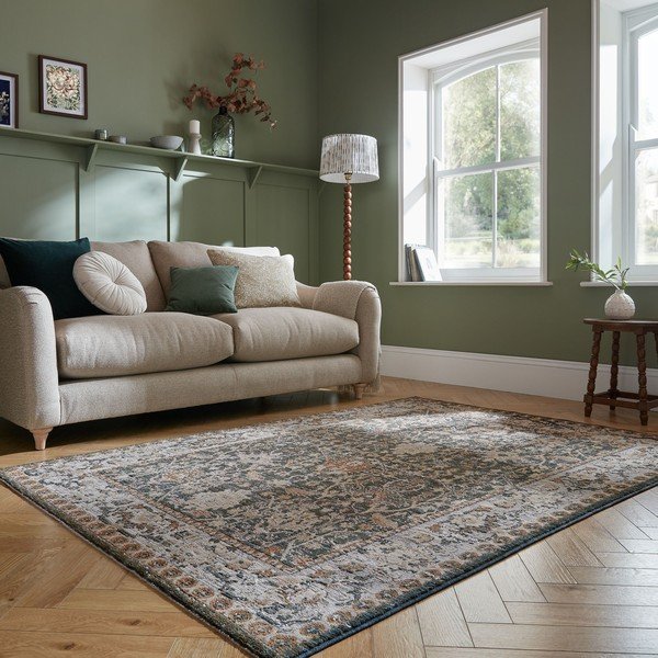 Zöld szőnyeg 200x300 cm Amelina Vintage – Flair Rugs-image-1