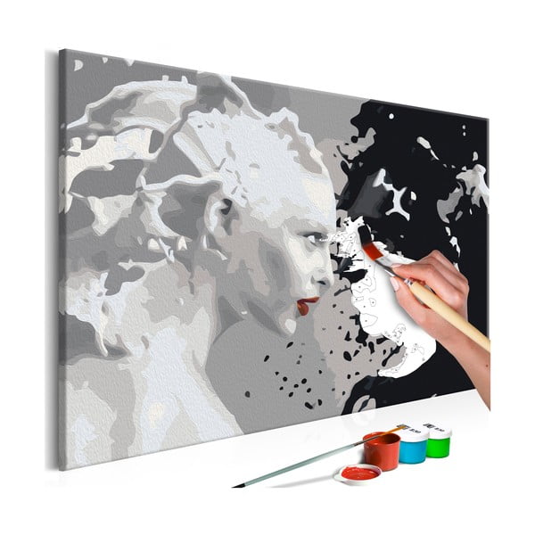 Faces DIY készlet, saját vászonkép festése, 60 x 40 cm - Artgeist