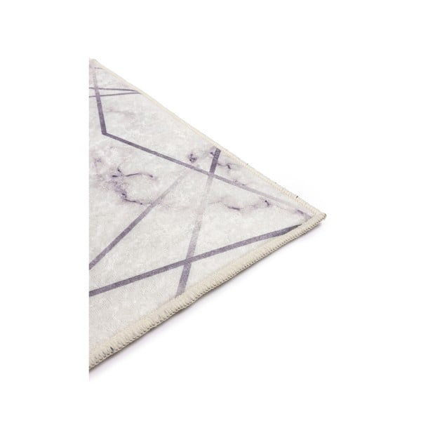 Fehér-szürke fürdőszobai kilépő szett 2 db-os 60x100 cm Geometric – Mila Home-image-1