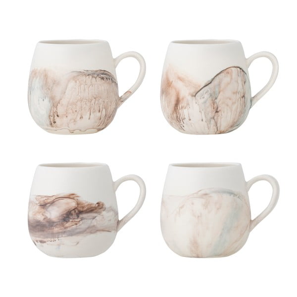 Krémszínű kőedény bögre szett 4 db-os 250 ml Lyre – Bloomingville