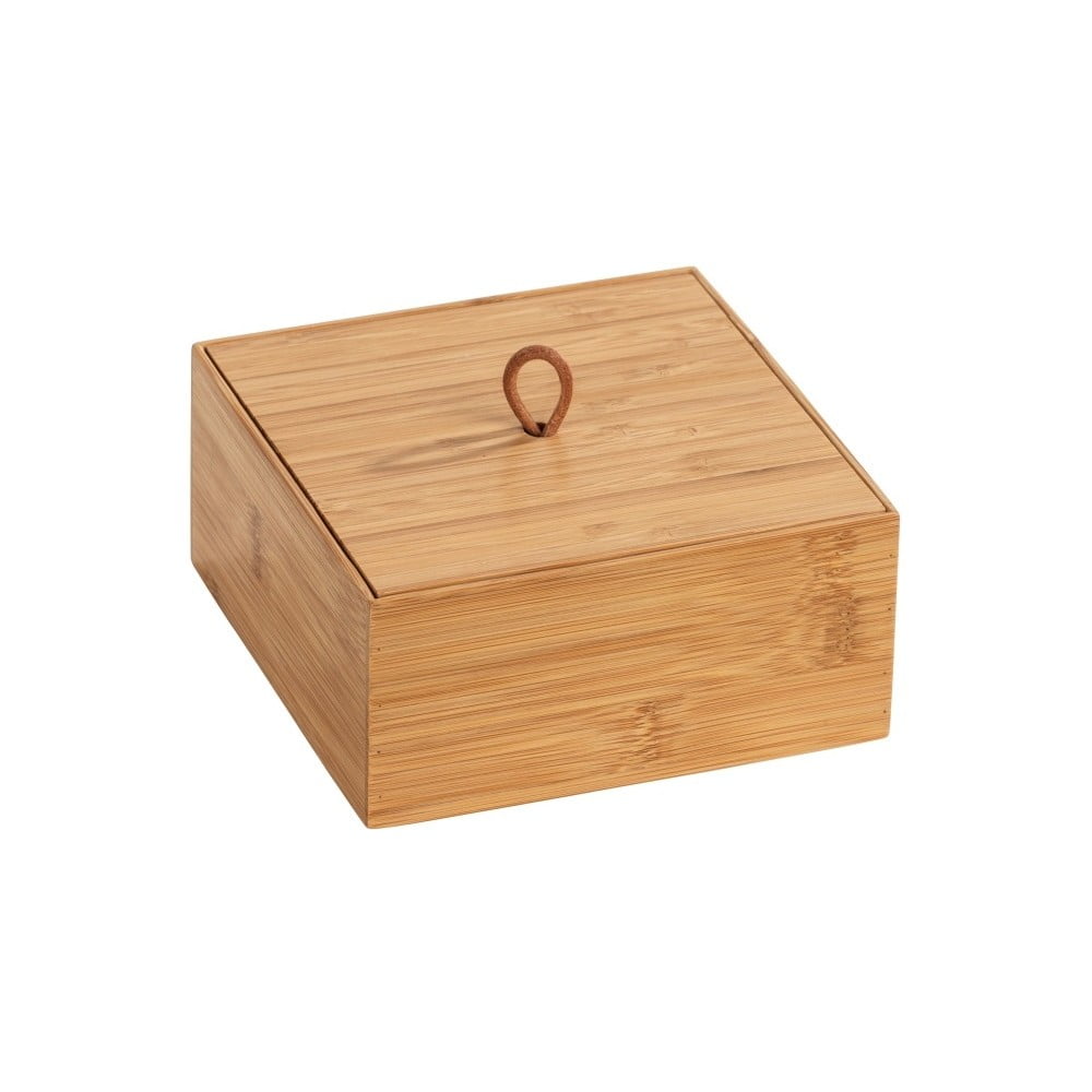 Terra bambusz tárolódoboz fedéllel, szélesség 15 cm - Wenko