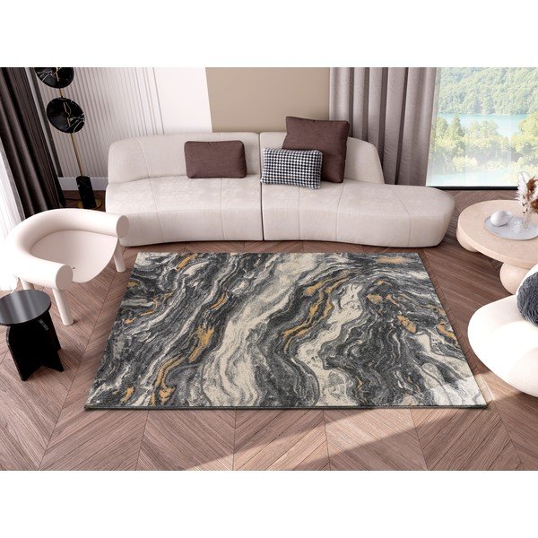 Szürke szőnyeg 200x140 cm Marmol Onda - Universal-image-1