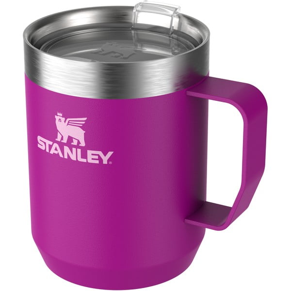 Rózsaszín rozsdamentes acél termobögre 230 ml Stay-Hot Camp Mug Violet Blossom – Stanley-image-1
