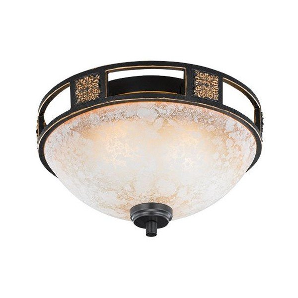 Fekete mennyezeti lámpa üveg búrával ø 33 cm Quinta – Trio