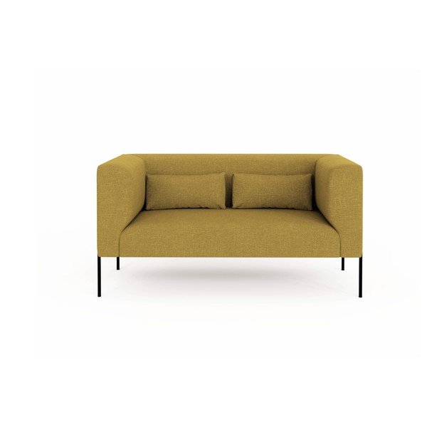 Nina sárga kanapé, 142 cm - Milo Casa-image-2