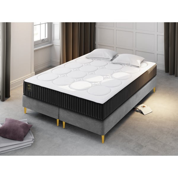 Közepes keménységű-puha kétoldalas rugós matrac 160x200 cm Enzo – Milo Casa-image-1