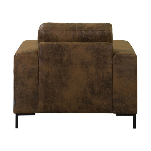 Barna bőrutánzat fotel Lofty Lilly – Miuform-image-4