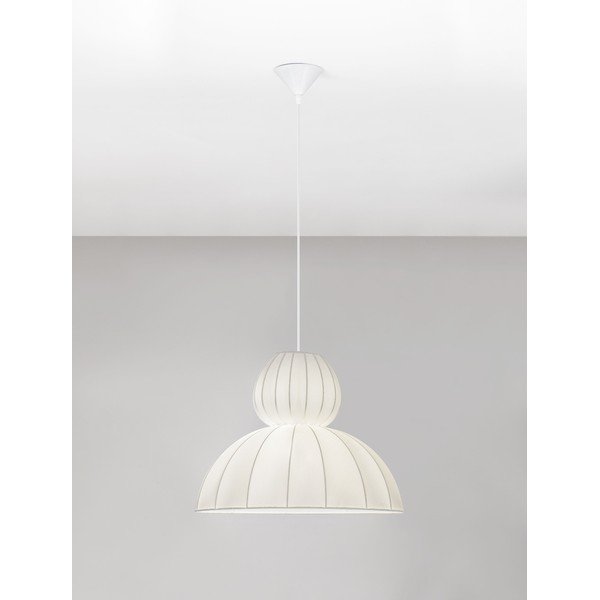 Matt fehér textil függőlámpa ø 50 cm Delina – Nova Luce-image-4