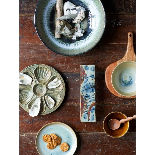 Zöld agyagkerámia tálka 500 ml Heather – Bloomingville-image-1