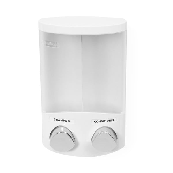 Fehér öntapadós műanyag szappanadagoló 620 ml Duo – Compactor-image-4