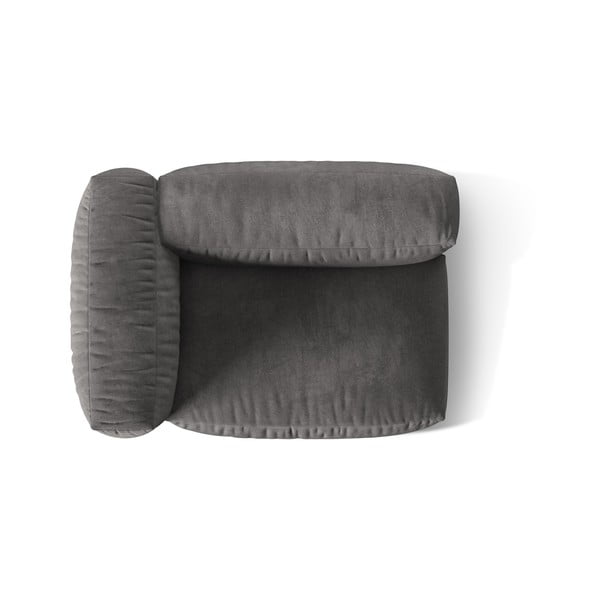 Szürke bársony kanapé modul (bal oldali) Martina – Micadoni -image-3