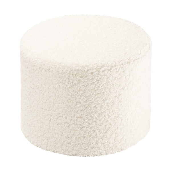 Krémszínű buklé gyerek puff – Wigiwama