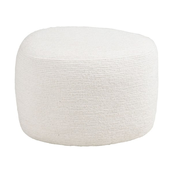 Krémszínű zsenília puff Hilo – House Nordic-image-3