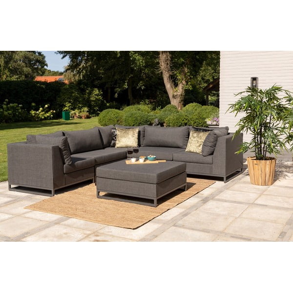 Fekete kerti kanapé modul (variálható) Rhodos – Exotan-image-1