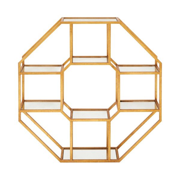 Natúr színű többszintes fém fali polc 92 cm Zariah – Premier Housewares-image-3