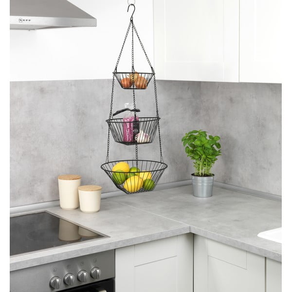 Fém függő gyümölcsös kosár Trio – Wenko-image-1