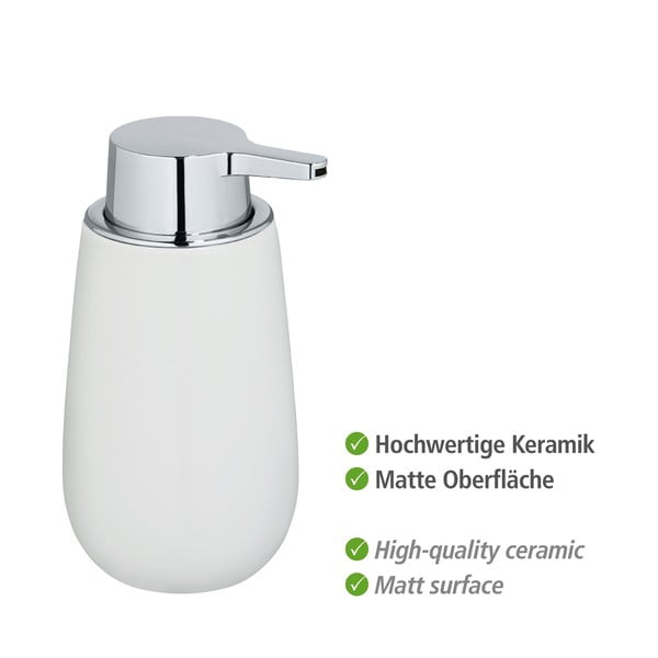 Badi fehér, kerámia szappanadagoló - Wenko-image-3