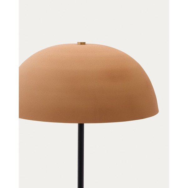 Terrakotta színű állólámpa fém búrával (magasság 140 cm) Nibla – Kave Home-image-4