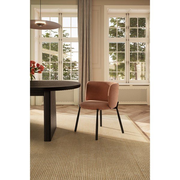 Barackszínű kárpitozott étkezőfotel szett 2 db-os Ginny – MOME-image-2