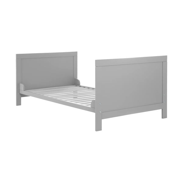 Világosszürke babaágy 70x140 cm – Roba-image-2