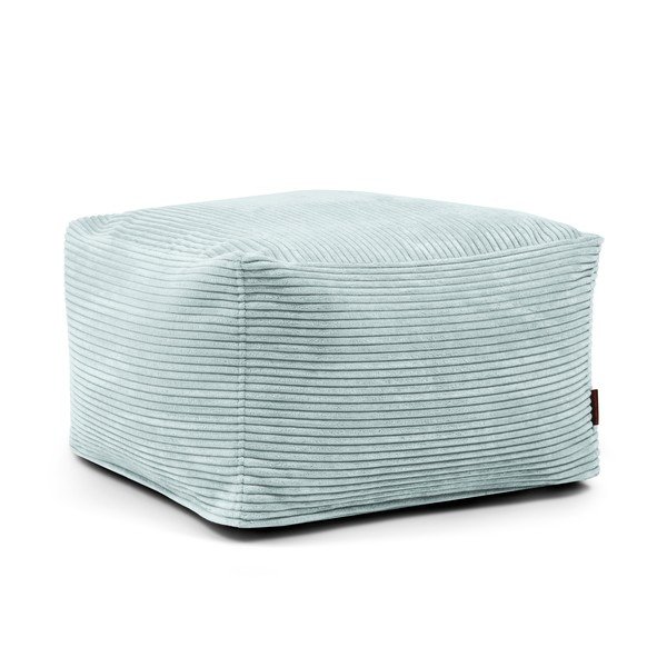 Mentazöld kordbársony babzsákfotel Softbox MooG – SLOWDOWN