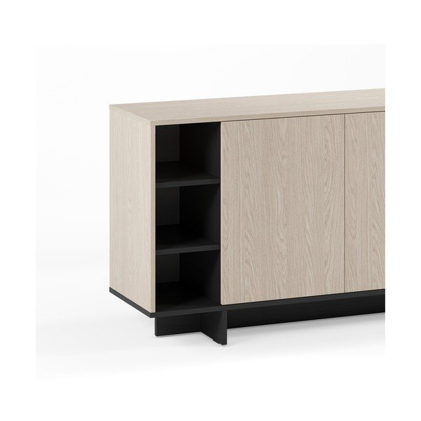 Fekete szekrény 170x80x40 cm Cequoia – Marckeric-image-3