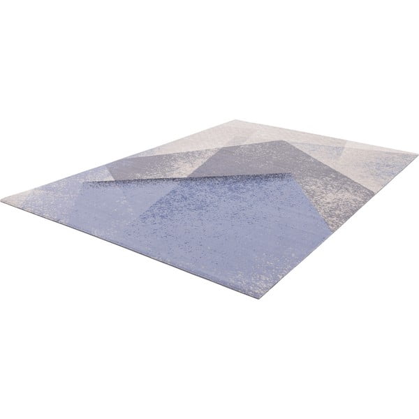 Világoskék gyapjú szőnyeg 200x300 cm Folds – Agnella-image-4