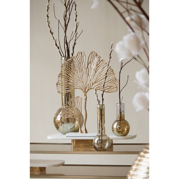 Fém szobor (magasság 48 cm) Leaf – Light & Living-image-1