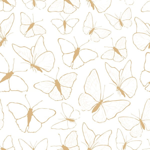 Gyerek tapéta 10 m x 50 cm Butterflies – Lilipinso