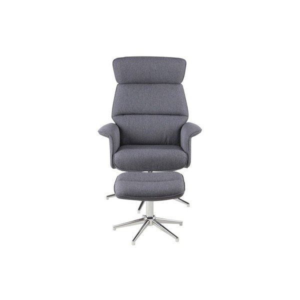 Alura sötétszürke állítható fotel lábtartóval - Actona-image-2