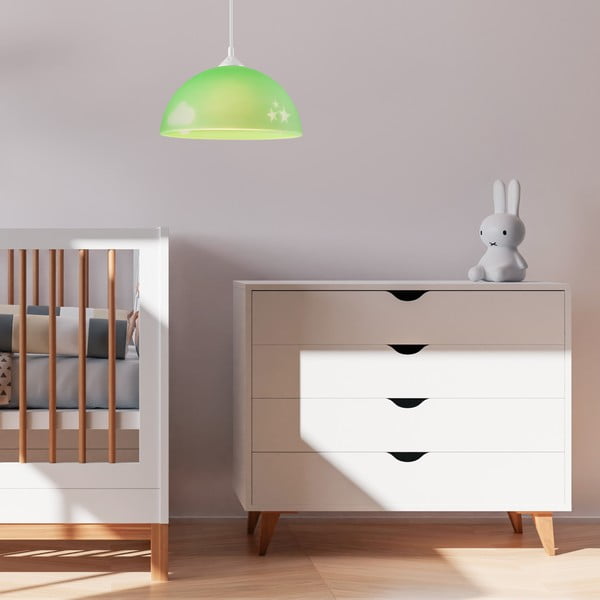 Zöld gyerek lámpa üveg búrával ø 30 cm Day & Night – LAMKUR-image-3