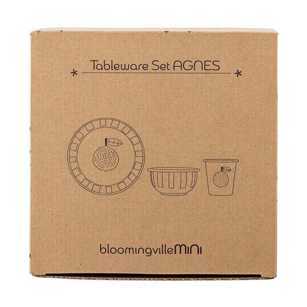 Fém gyerek étkészlet 3 db-os Agnes – Bloomingville Mini-image-2